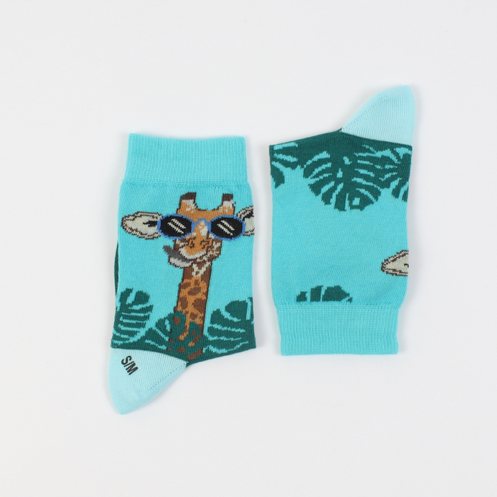 kids giraffe cotton socks