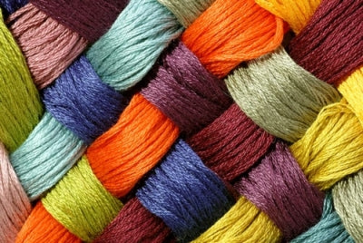 bright coloured wool