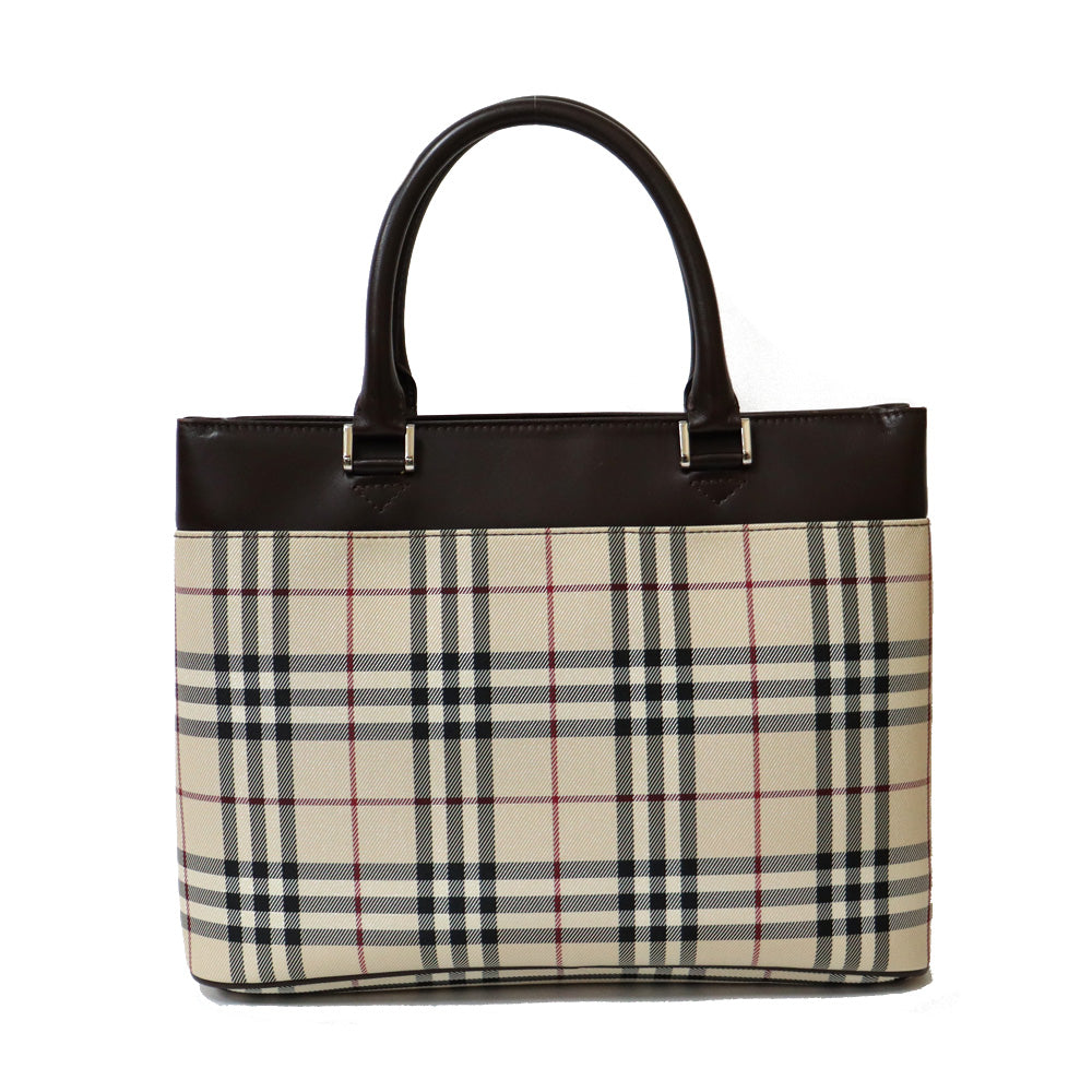 中古】 バーバリー BURBERRY トートバッグ トートバック キャンバス