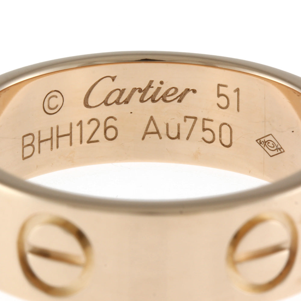 楽天1位】 CARTIER カルティエ K18PG リング 指輪 11号 ラブリング #51