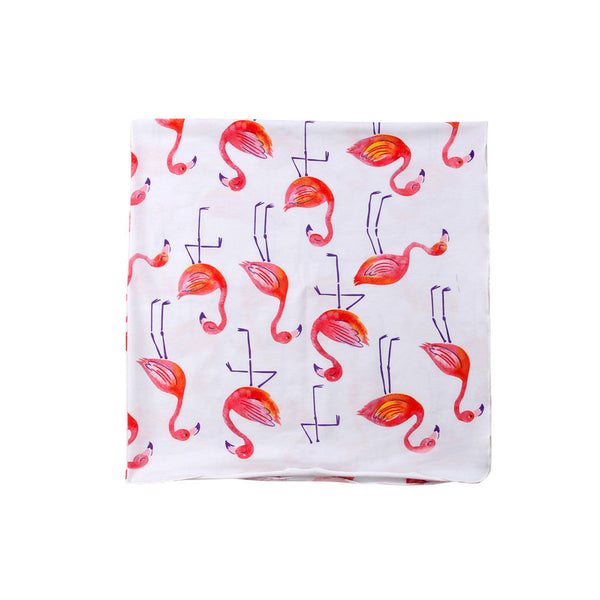 flamingo swaddle blanket