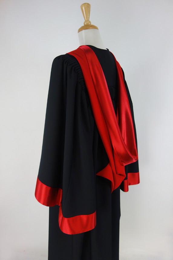 how to put on phd gown