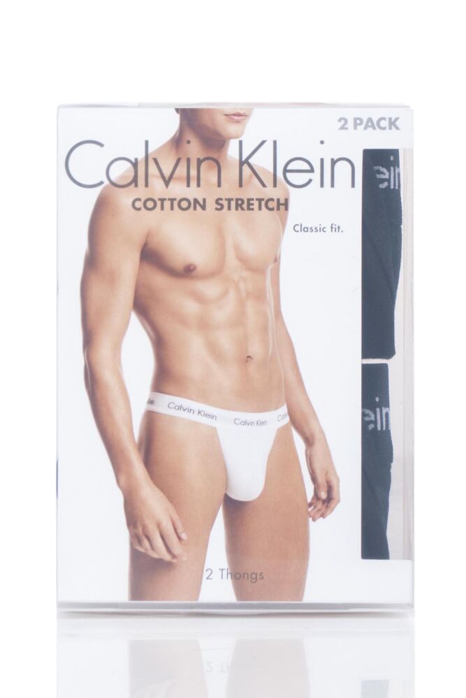 Mens 2 Calvin Klein Cotton Stretch Thong Briefs – theunderwearshop.co.uk