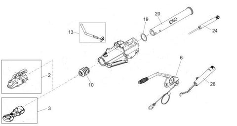 HU12 Bradley Complete Trailer Coupling