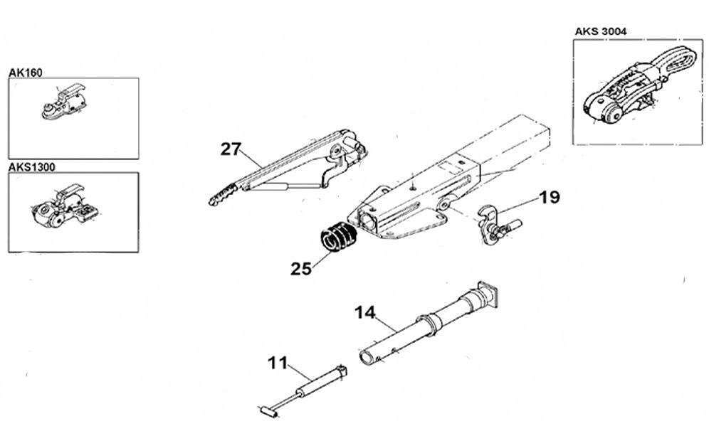 Alko Trailer Hitch Alko 90/S3 with 50mm Head Spare Parts