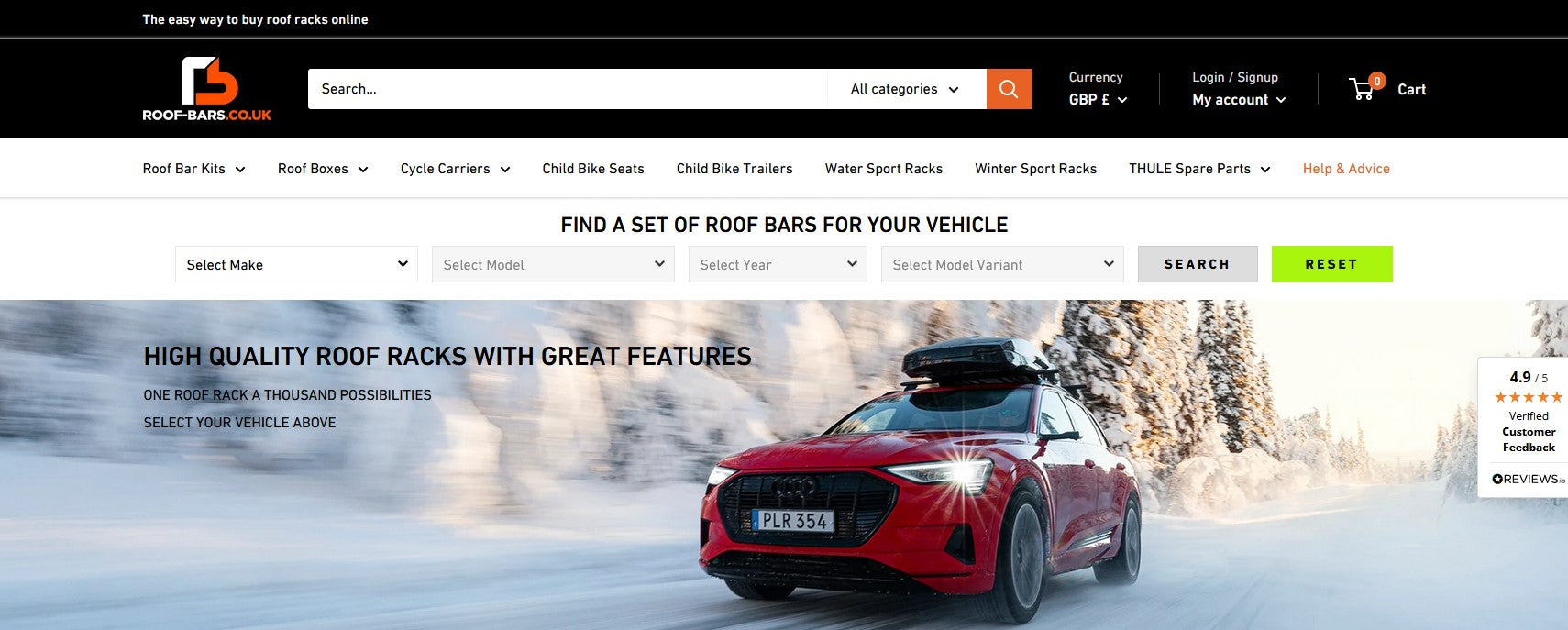 roof-bars.co.uk the easy way to but roof racks online