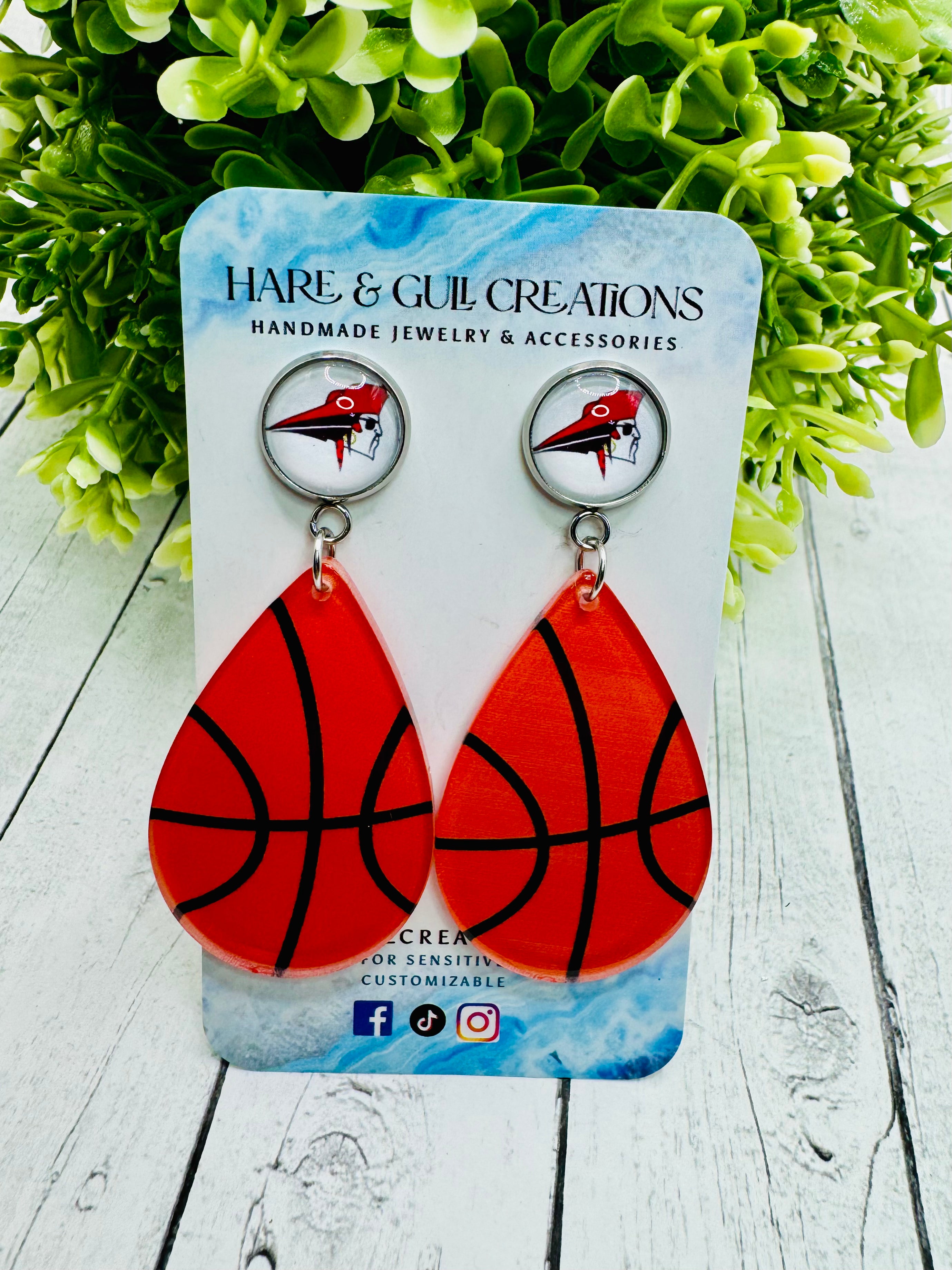 Perry Pirates Basketball 🏀 Pride Dangles