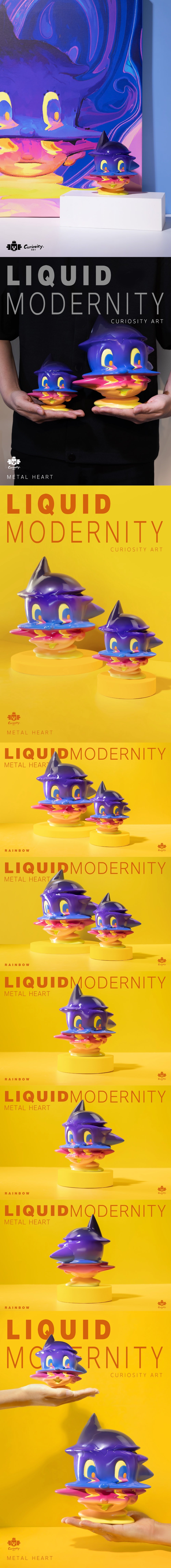 WeArtDoing Liquid Modernity Metal Heart Rainbow Original / Plus Collectible Figurine