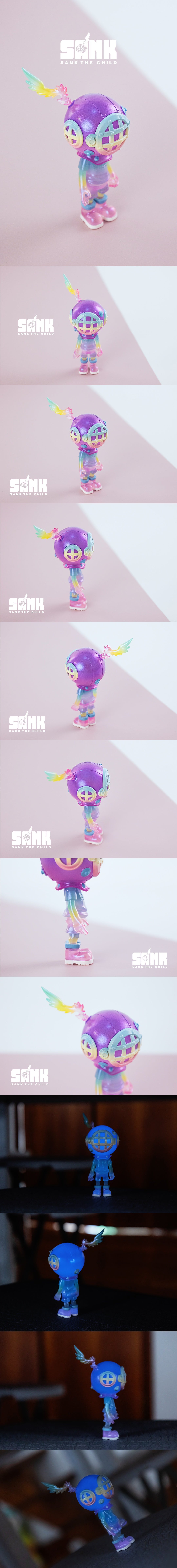 SANK TOYS Little Sank Spectrum Series Lavender (GID) Collectible Figurine