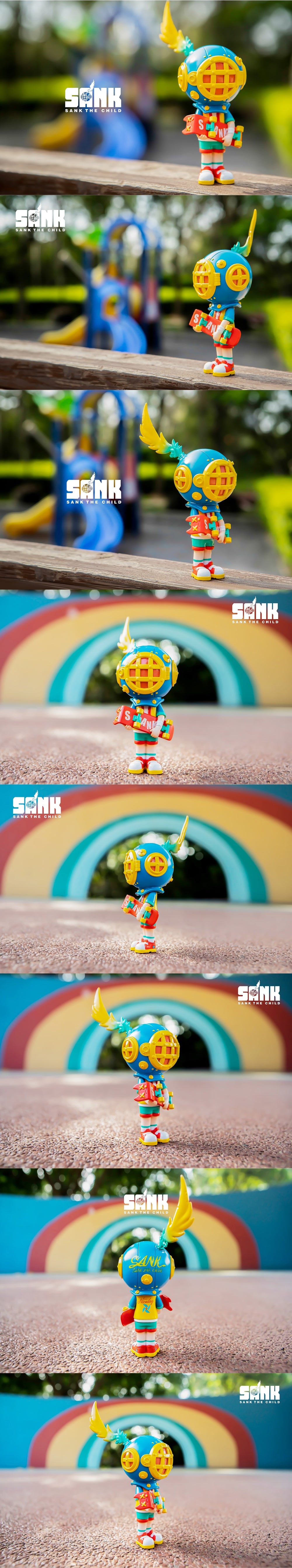 Sank Toys On the Way Skater Boy Series-Wind Series Collectible Figurine