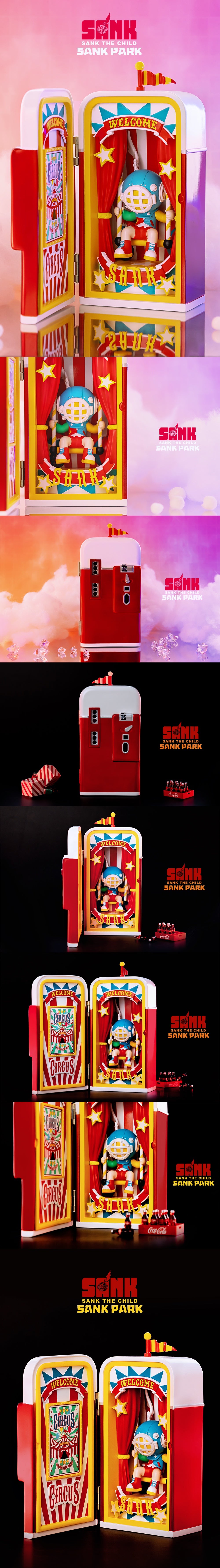 SANK TOYS Sank Park-Vending Machine Carnival Collectible Figurine