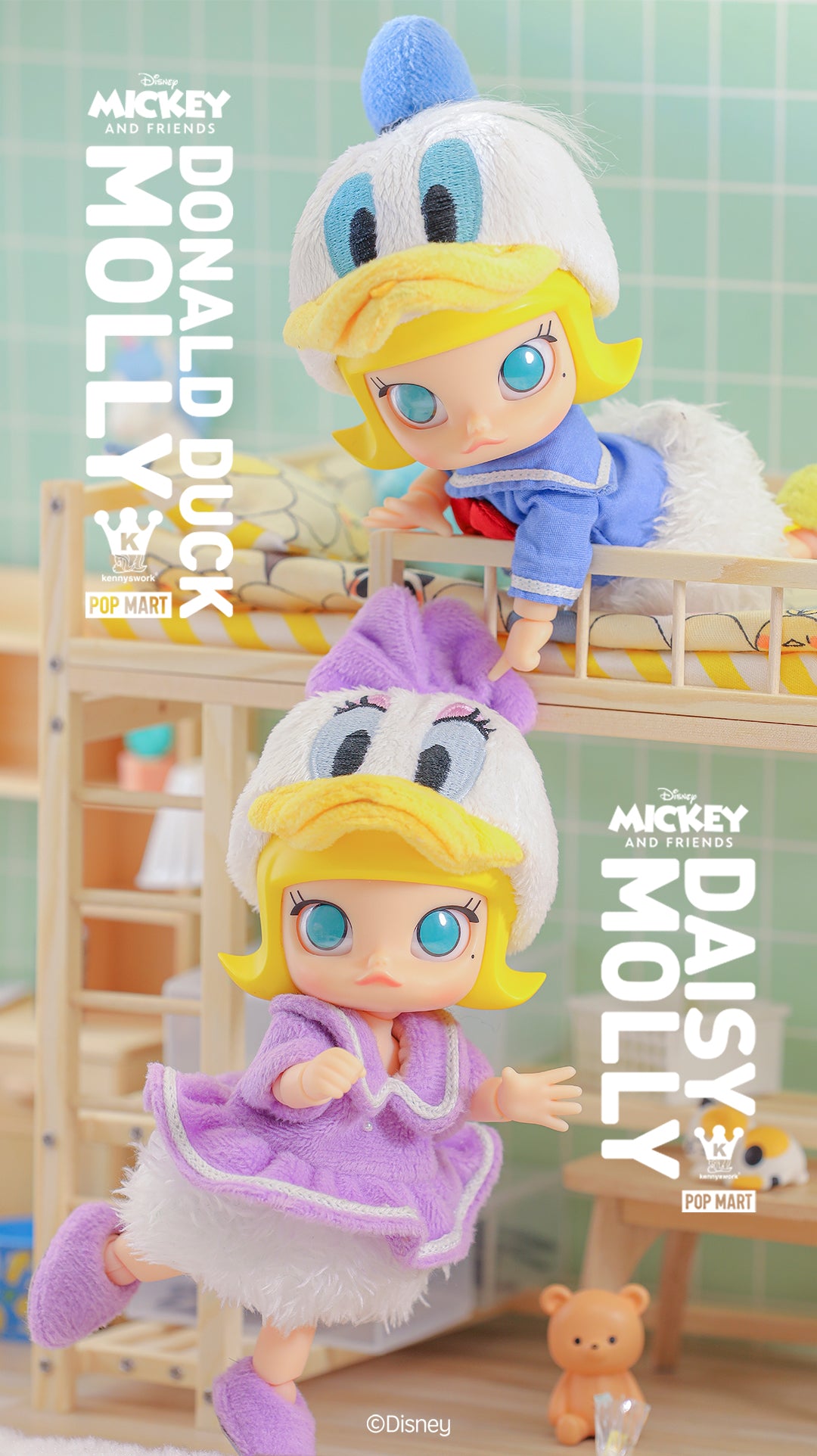 Moko Select Australia POP MART Molly X Disney Donald Duck BJD