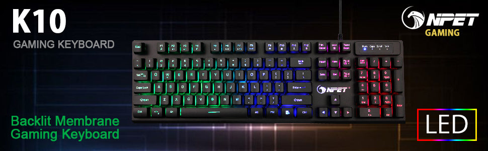 NPET K10 gaming keyboard