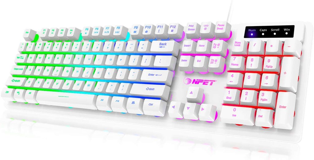 k10 keyboard white