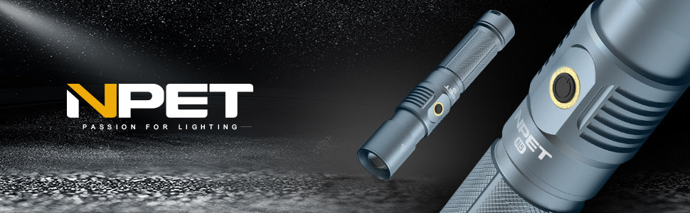 NPET N5 Zoomable Tactical Flashlight 1500 Lumens – NPET Online Store