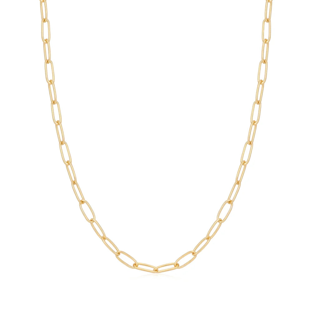 Gold Mini Link Charm Chain Connector Necklace - Lambert Jewelers