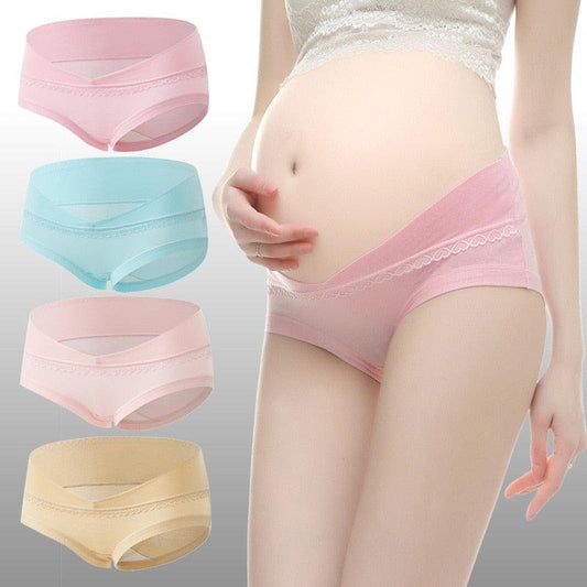 Amazing 3Pcs/Lot Cotton Pregnant Women Underwear - U-Shaped, Low