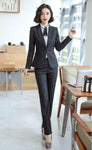 Large size S-5XL Professional Women's Suits - Pants High Quality Casual Full Sleeve Blazer (TB5)(F20)