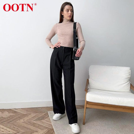 New Spring Women Formal Pants - Pockets High Waist Elegant Office Ankl –  Deals DejaVu