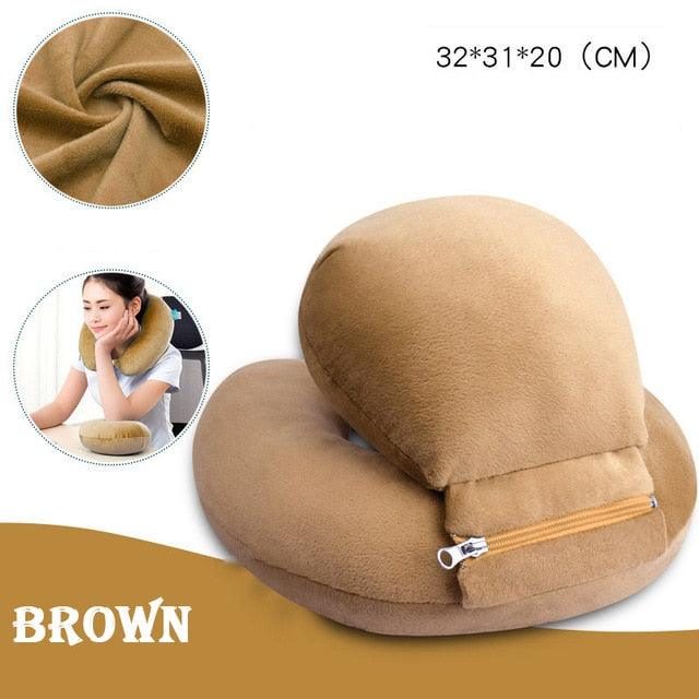 Great PP Cotton U-Shape - Travel Neck Pillow - Office Car Massage Cushion- Sleep Support Cervical Soft Pillows (9Z2)(F7)(8Z2)