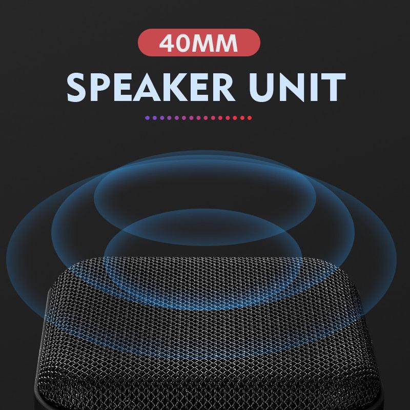 Portable Mini Bluetooth Speaker - Wireless Loudspeaker Sound System 3D Stereo Music Surround Outdoor Speaker Support FM TFCard (HA)(F57)