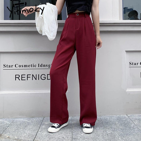 New Spring Women Formal Pants - Pockets High Waist Elegant Office Ankl –  Deals DejaVu