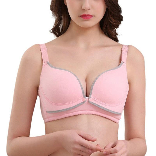 Women's Plus Size Underwear Push Up Wirefree Nursing Bra Front Button Maternity  Bras for Mother Care Bralette (Color : Pink, Size : 85/38BC) : :  Clothing, Shoes & Accessories