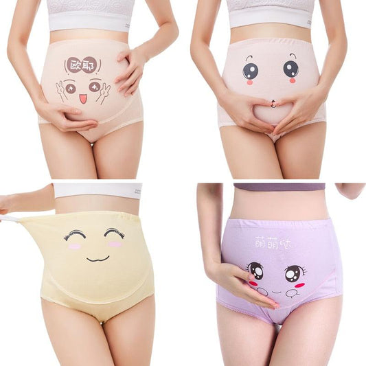 High Waist Maternity Underwear - Pregnant Cotton Breathable Belly