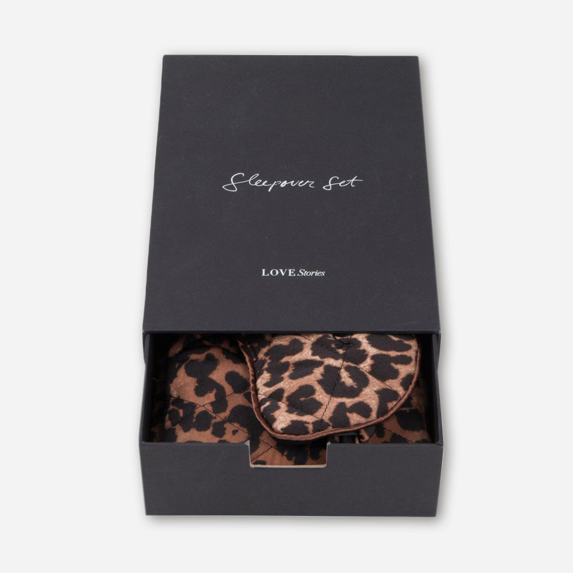 Leopard Eye Mask & Toiletry Bag Set