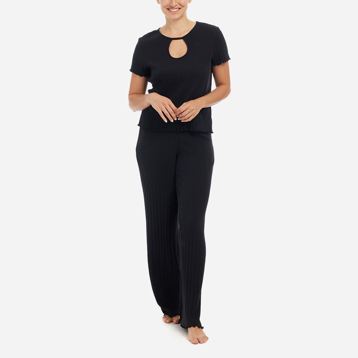 Ravena Pima Cotton Rib Lounge Set