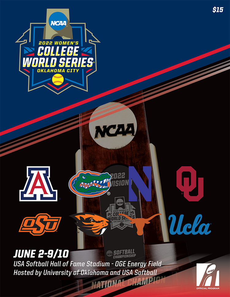 2022 NCAA Women's College World Series Program LEARFIELD Publications