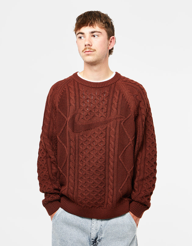 Nike Life Cable Knit Sweater Rattan Men's - US