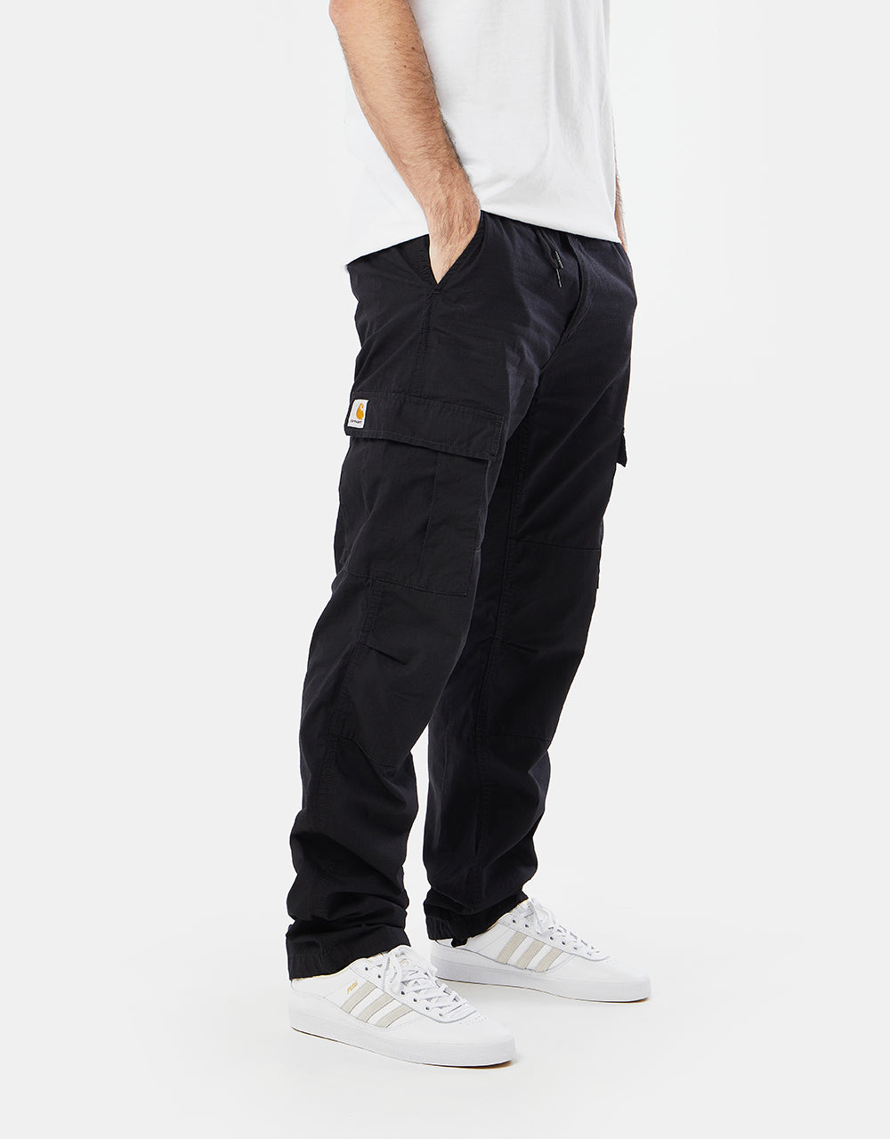Carhartt WIP Aviation slim fit cargo pants in black rinsed | ASOS | Mens  outfits, Slim fit cargo pants, Black cargo pants