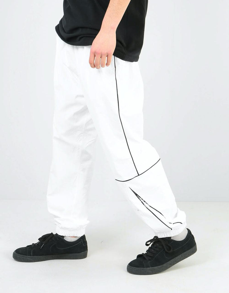 nike sb swoosh black mens track pants