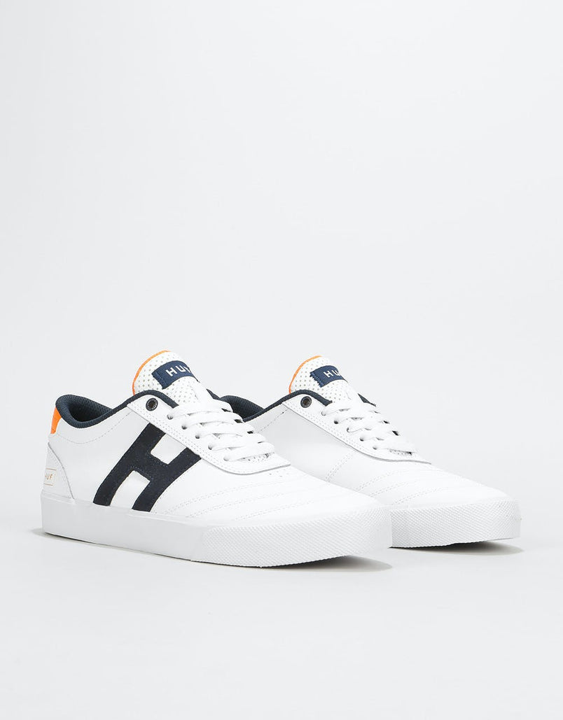HUF Galaxy Skate Shoes - White/Orange 