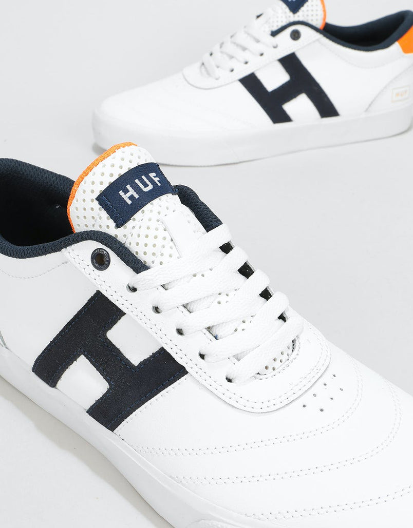 HUF Galaxy Skate Shoes - White/Orange 