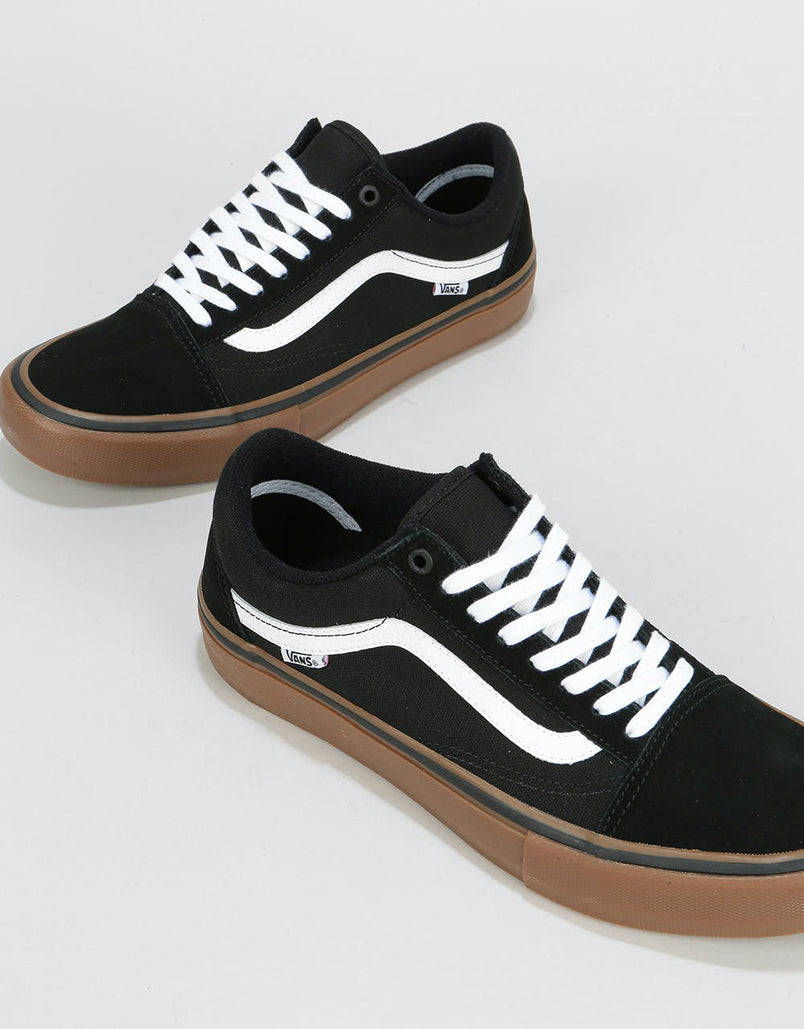 Vans Old Skool Pro Skate Shoes - Black 