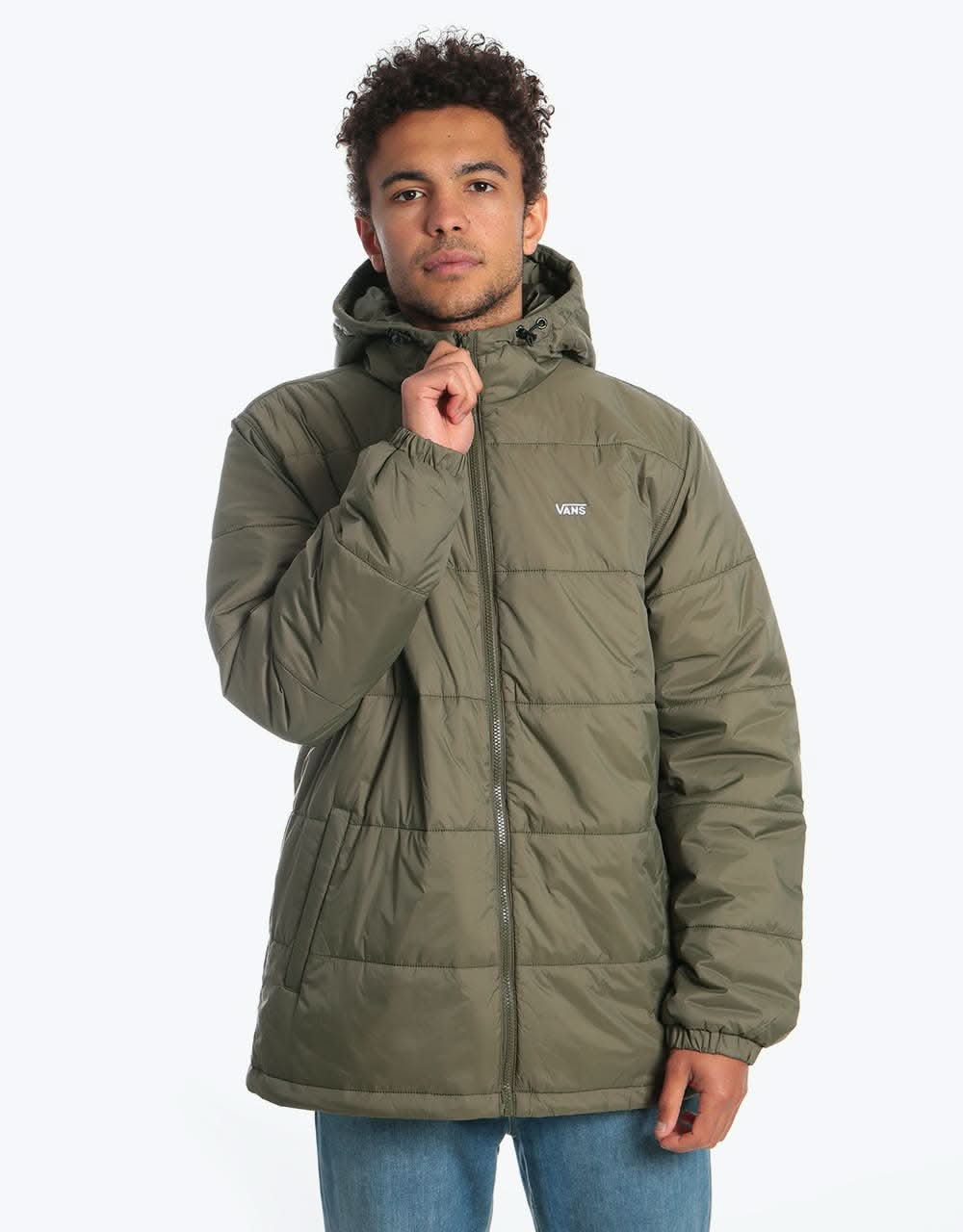 vans jacket green