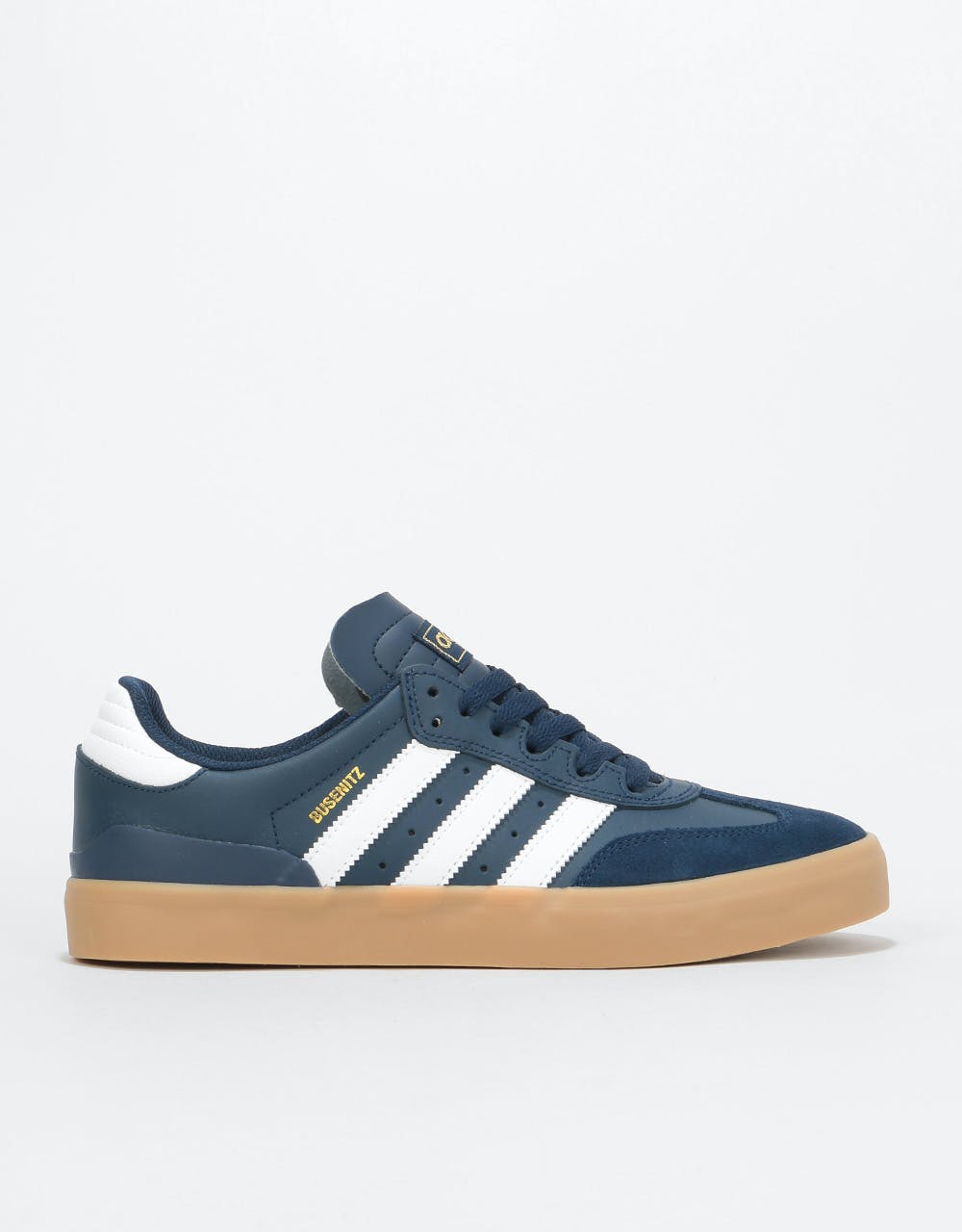 adidas busenitz vulc navy & white shoes