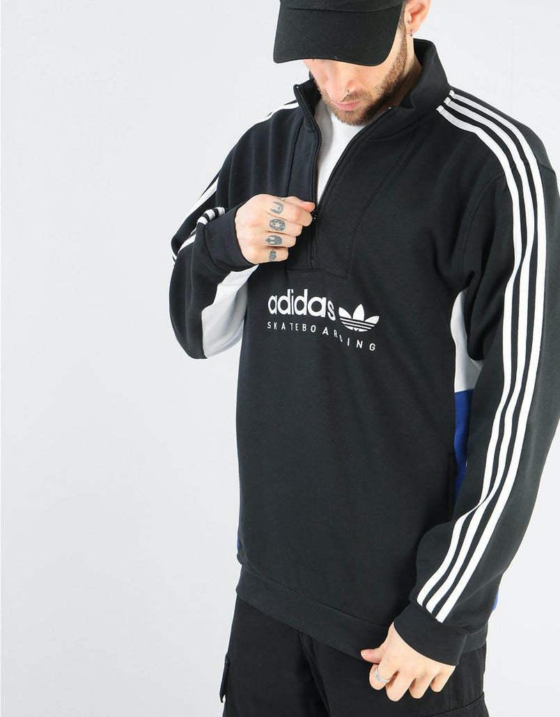 adidas originals apian pullover half zip sweatshirt