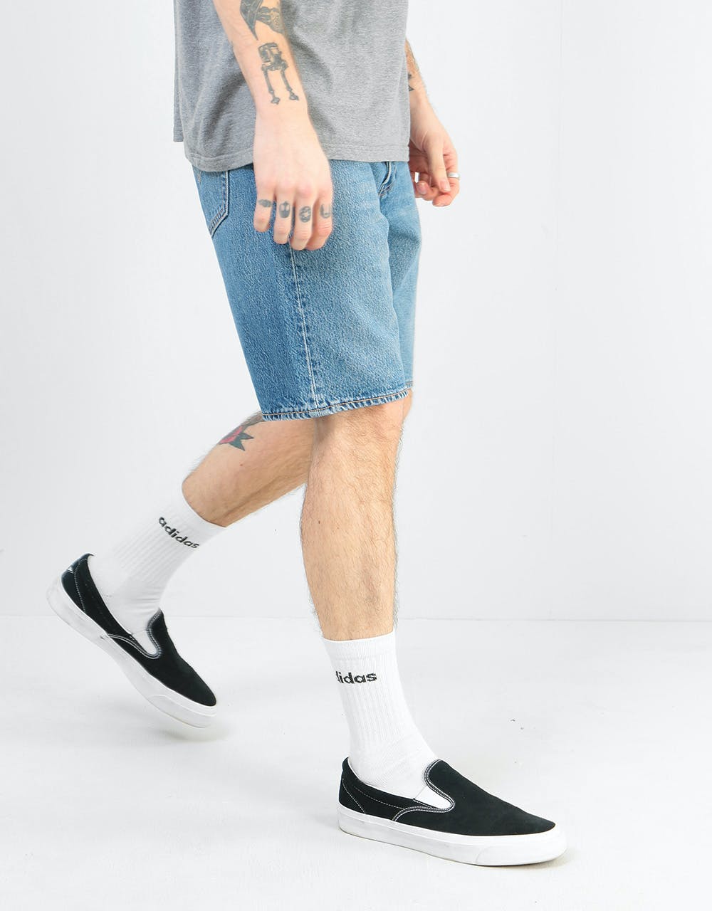levis 501 hemmed shorts