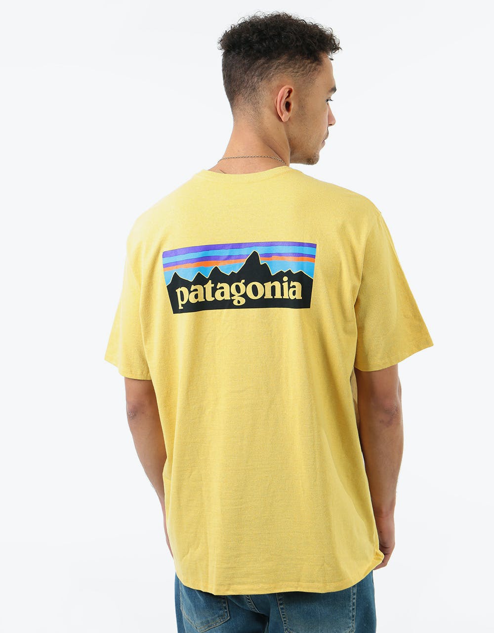 patagonia t shirt yellow
