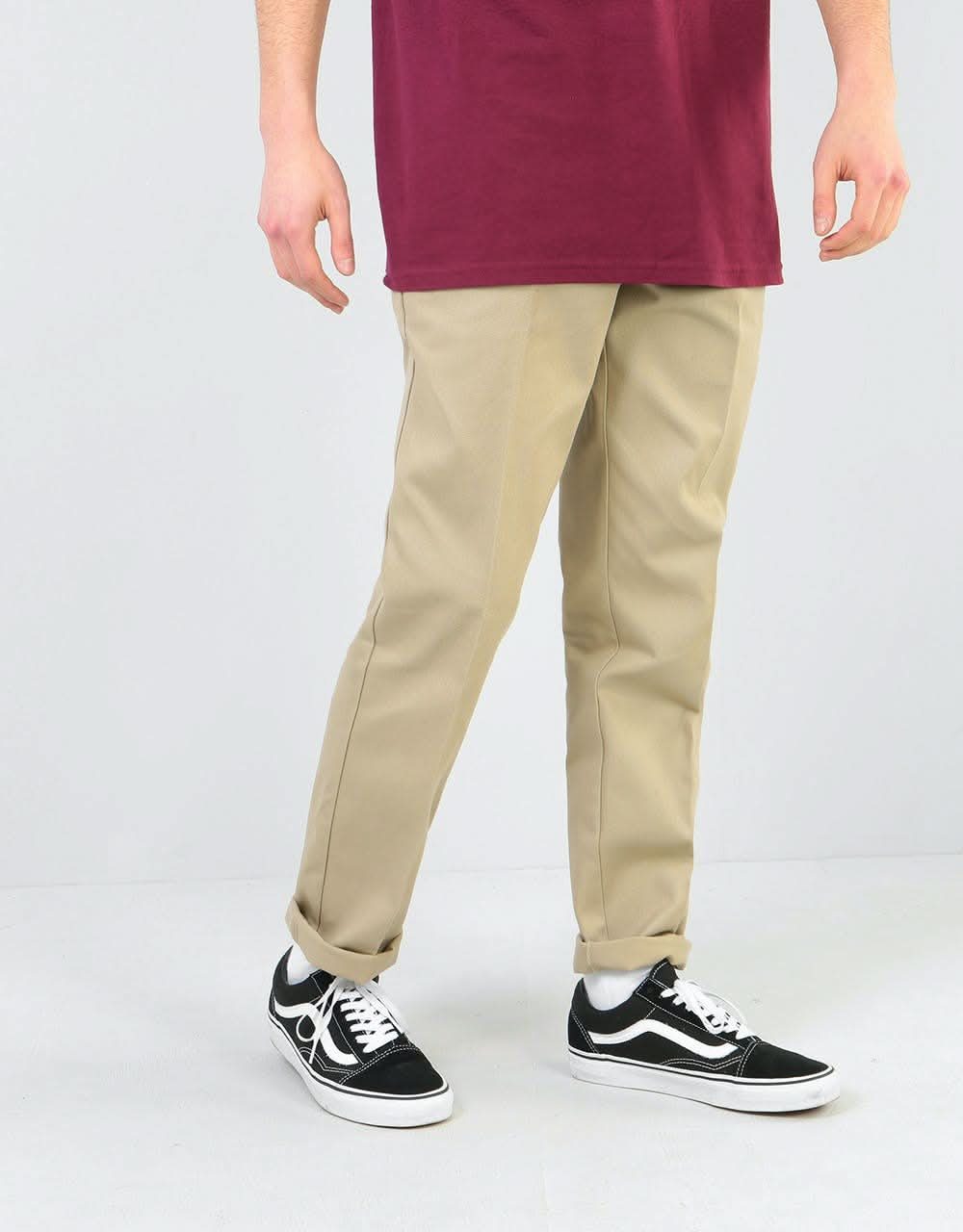 slim fit khaki work pants