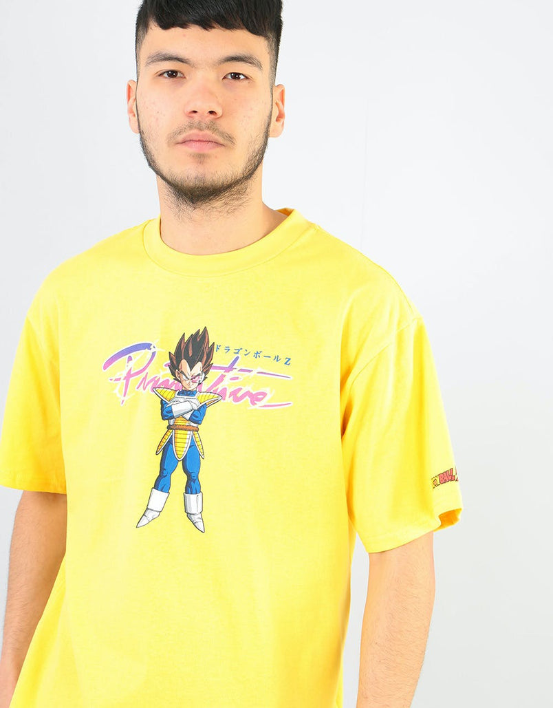 Primitive X Dragon Ball Z Nuevo Vegeta T Shirt Yellow Route One