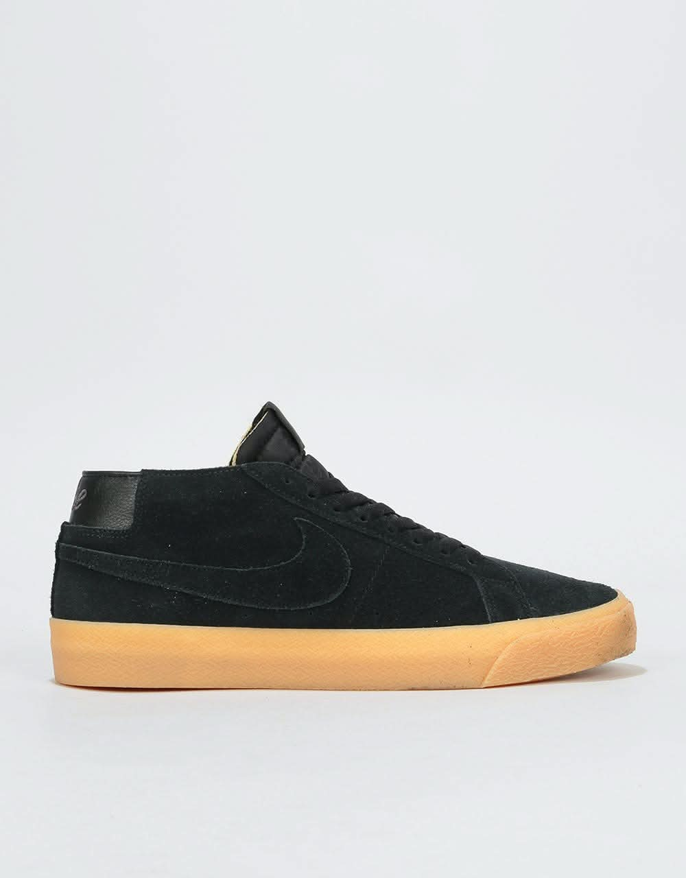 nike sb zoom blazer chukka skate shoes - black/black