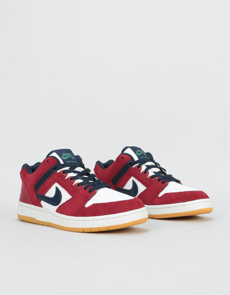 nike sb air force 2 low team red obsidian