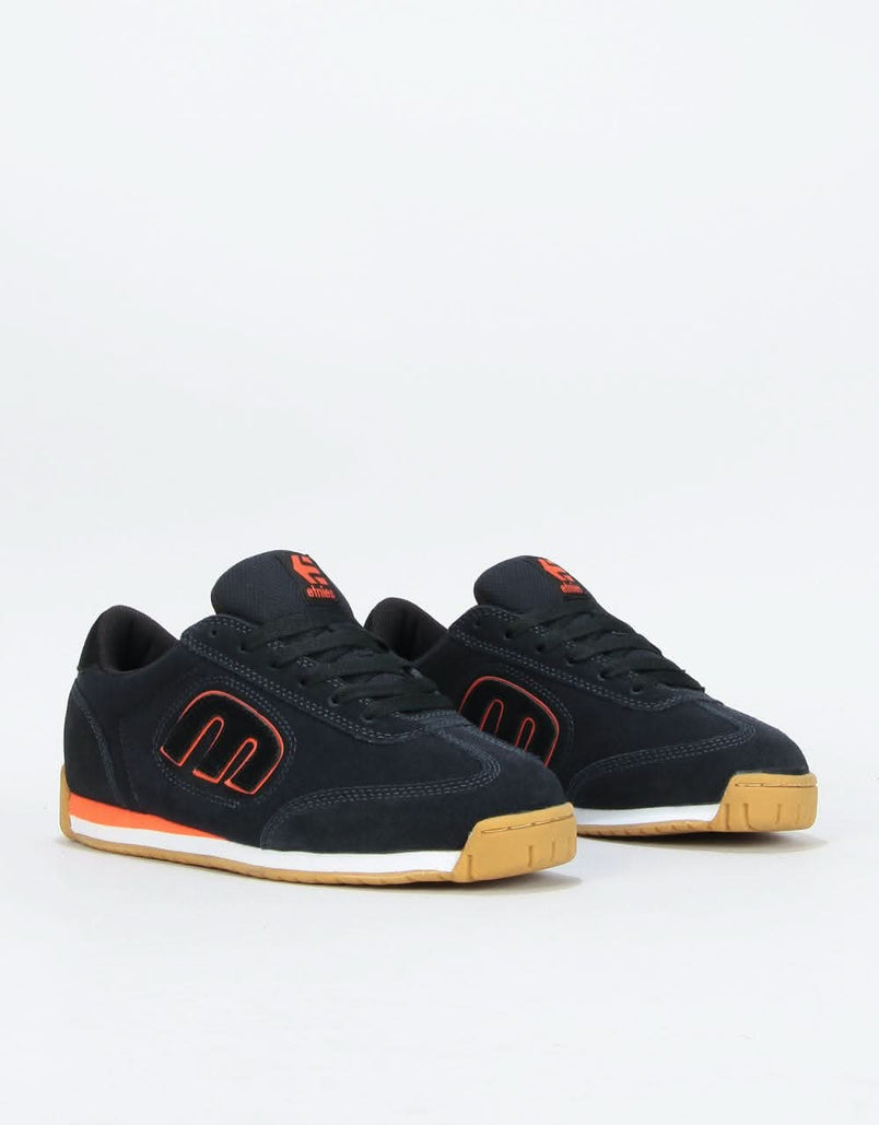 etnies lo cut 2 black orange