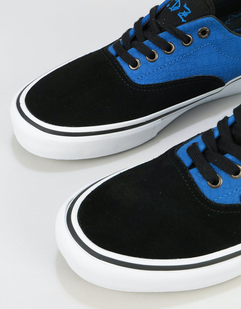 vans era pro zorilla blue crocodile skate shoes