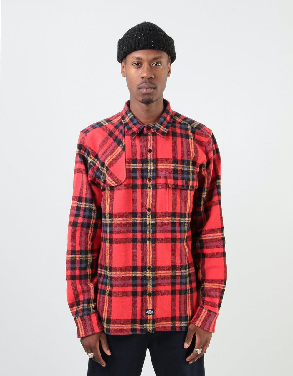 Dickies Prestonburg L/S Shirt - Red – Route One
