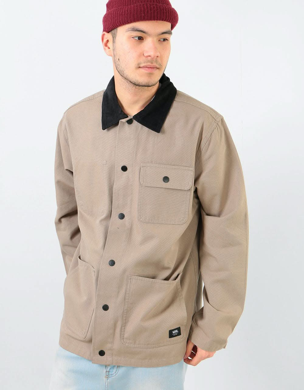 vans drill chore coat khaki